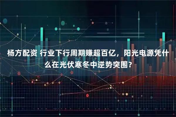 杨方配资 行业下行周期赚超百亿，阳光电源凭什么在光伏寒冬中逆势突围？