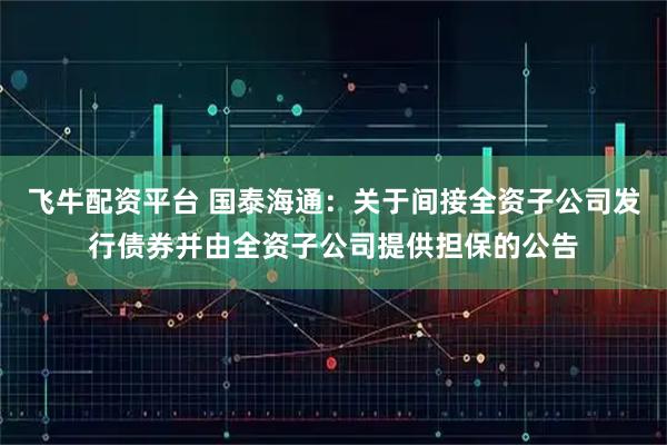 飞牛配资平台 国泰海通：关于间接全资子公司发行债券并由全资子公司提供担保的公告